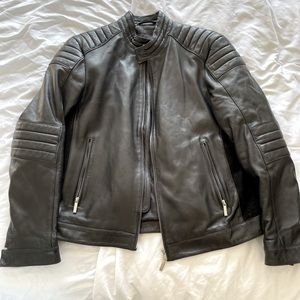 Boss leather jacket
